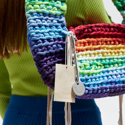 The shoulder bag in real rainbow